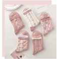thumbnail image 4 of Zhengup 5 Pairs Cute Socks, Women's Summer Lace Ruffles Ankle Sock, Cottagecore Breathable Mid Tube Floor Socks, Floral Crew Sock, 4 of 6