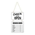 thumbnail image 2 of Kuntesetty Business Hours Sign Flip Open Closed Sign for Florist Coffee Bar Shop Window white, 2 of 9