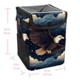 thumbnail image 5 of Bird Foldable Car Trash Can with Lid, Leak-proof and Hanging Storage Bag - Car Garbage Can for Organization on-the-Go, 5 of 6