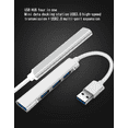 thumbnail image 2 of usb splitter 3.0 hub hub one drag four aluminum alloy usb extender mini docking station accessories, 2 of 7