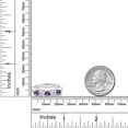 thumbnail image 3 of Gem Stone King 925 Sterling Silver Purple Amethyst and White Topaz 5-Stone Wedding Anniversary Band Ring for Women (0.91 Cttw, Gemstone February Birthstone, Size 7), 3 of 3