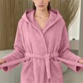 thumbnail image 2 of Gifts for Her Bathrobe for Women Fluffy Women's Nightgowns & Sleepshirts Oversize Fitness Women's Robes House Womens Robe Purple, 2 of 9