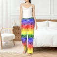 thumbnail image 2 of Haiem Colorful Tie Dye Women's Pajama Pants Ultra Lightweight Pjs Bottoms Sleepwear Bottom Pants With Pocket Drawstring-XX-Large, 2 of 7
