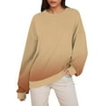 thumbnail image 2 of hotojiny Casual Sweatshirts for Women Fall Long Sleeve Fashion Pullover Tops Crew Neck Loose Lightweight Sweatshirts, 2 of 6