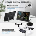 thumbnail image 5 of LFF Weather Station, with Outdoor Sensor, Wireless Weather Station with Rain Gauge, UV Index, Wind Speed/Direction, Weather Forecast, Barometer, WiFi Weather Station with 4-Level Adjustable Backlight, 5 of 7