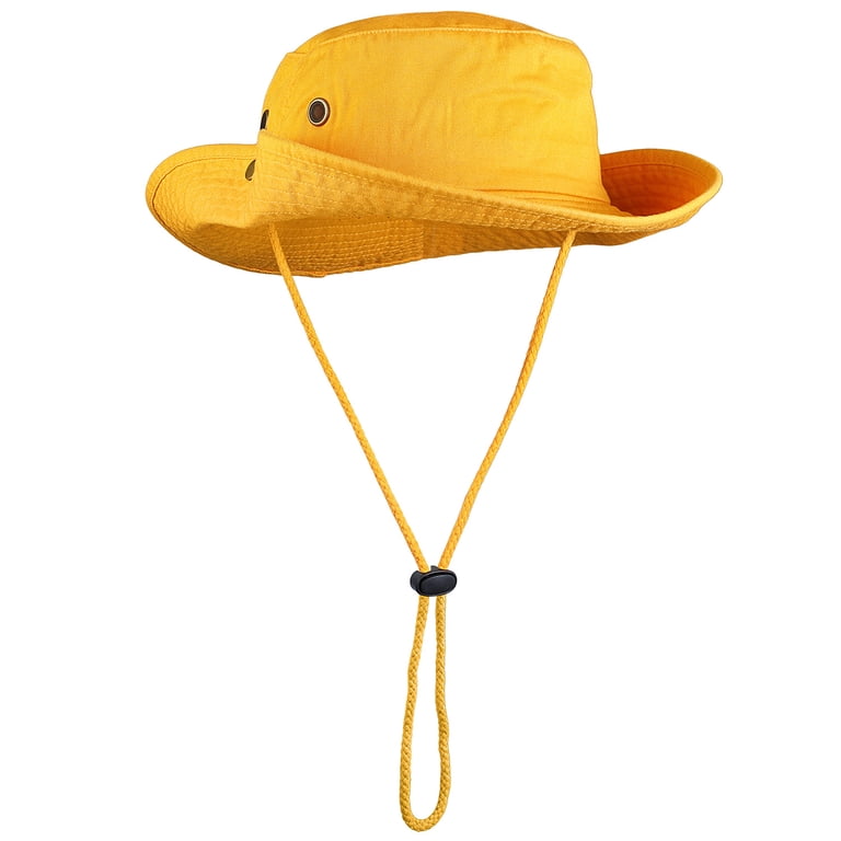 100% Cotton Blend Wide Brim Sun Hat with Drawstring, Packable for Travel Women main image 3