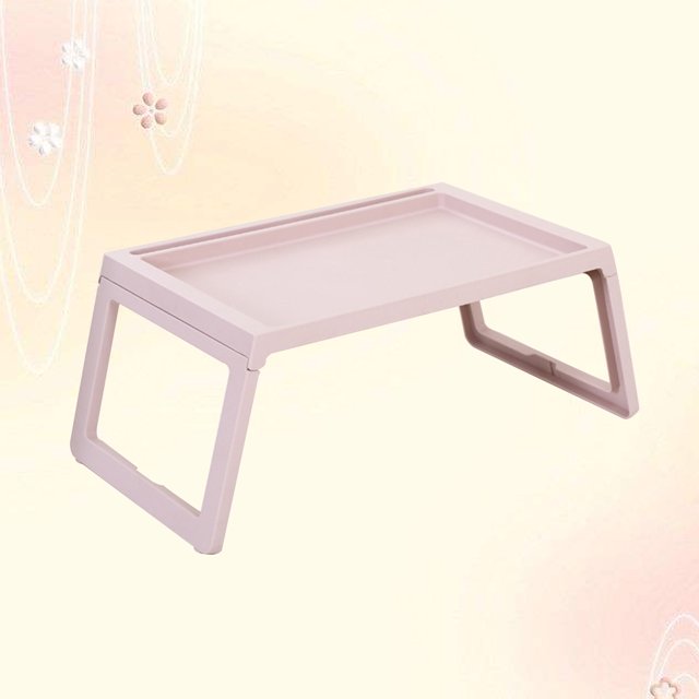 STRANDCHIC Breakfast Bed Desk Foldable Table Made of Strong PP Material Ideal for Dormitory Office Camping