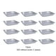 thumbnail image 2 of Bewildely 12 Uds contenedor de comida de papel de aluminio desechable bandeja de caja de embalaje rectangular resistente a altas temperaturas Utensilios de cocina M poco profundo/sin tapa, 2 of 6