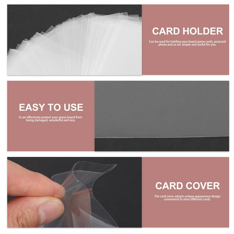 unbranded 200 pcs Trading Cards Sleeves Game Cards Protectors PVC Baseball Card Holders - Walmart.com unbranded 200 pcs Trading Cards Sleeves Game Cards Protectors PVC Baseball Card Holders - Walmart.com