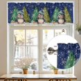 thumbnail image 7 of Merry Christmas Valances for Windows, 54 x 18in, Cute Xmas Tree Winter Snowflake Rod Pocket Kitchen Valance Curtain Light Filtering Window Treatments for Living Room Bedroom, 1 Panel, 7 of 7