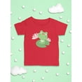 thumbnail image 3 of A Cute Frog Water Lily Leaf T-Shirt Infant -Image by Shutterstock,  6 Months, 3 of 4