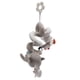 thumbnail image 5 of Juguetes de peluche en espiral para bebé, cochecito colgante interactivo educativo sin BPA, juguete para asiento de coche, elefante y pajarito, color gris, 5 of 9