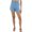 Blue, variant on Walter Baker Womens Jasmine Pleated Medium Wash High-Waist Shorts
