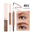 thumbnail image 1 of Puntoco Lápiz de cejas Machetes de dos puntas, muy fino, resistente al agua, tridimensional, sin halos, lápiz de cejas con forma de cinta, 1 of 2