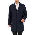 thumbnail image 5 of Lars Amadeus Men's Trench Coat Slim Fit Single Breasted Warm Long Overcoat, 5 of 7