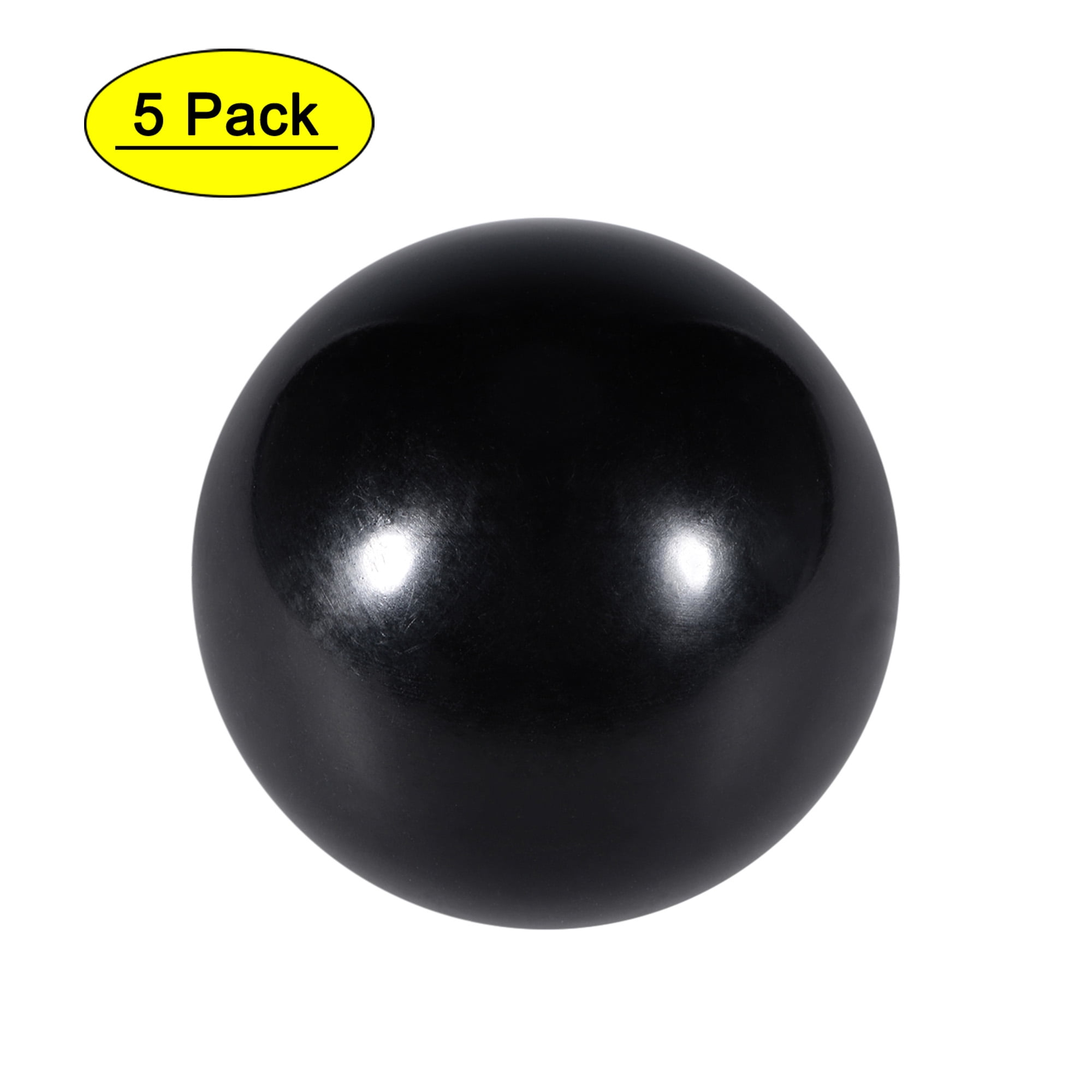 32mm Dia M10 Female Threaded Plastic Round Handle Ball Knob Black 