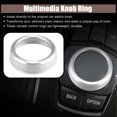 thumbnail image 2 of Car Multimedia Knob Cover Ring Aluminum Alloy Knob Cover Ring for BMW 1 2 3 4 5 6 7 Series X3 X4 X5 X6 Silver Tone, 2 of 7