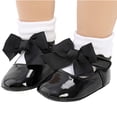thumbnail image 3 of Zapatos planos de vestir para niñas y bebés, zapatos de fiesta de Boda de Princesa con lazo, zapatillas de suela suave antideslizantes, zapatos ligeros para recién nacidos, 3 of 7
