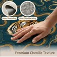 thumbnail image 6 of ODIKA Tibetan Tiger Stripe Serpent Snake Battle Martial Folk Motif Non-Slip Chair-Friendly for Home Office, Hallway, Laundry Room, 6 of 7