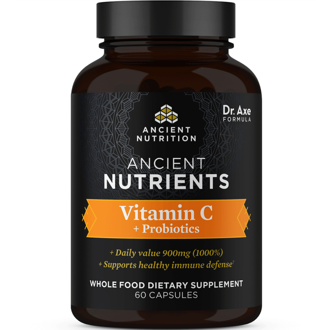 Dr. Axe / Ancient Nutrition Ancient Nutrients, Vitamin C + Probiotics
