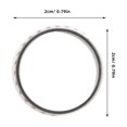 thumbnail image 2 of OULII Titanium Steel Baseball for Men White Simple Stylish Sports Band Durable Comfortable, 2 of 8