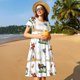thumbnail image 4 of Balery Cute Farm Vestidos sueltos de manga corta para mujer, vestidos de verano 2025, vestidos casuales de corte A con vuelo., 4 of 6