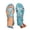 Sky Blue, variant on Jane Wardrobe Women's Bohemian Rhinestone Flower Sandals, T Strap Low Wedge PU Casual Summer Shoes for Beach & Daily, 1Pair, 36-43
