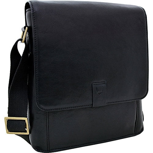 Hidesign Aiden Medium Leather Messenger Crossbody Bag