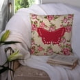 thumbnail image 3 of Carolines Treasures BB1033-RS-YW-PW1414 Butterfly Yellow Roses Fabric Decorative Pillow, 3 of 4