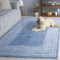 thumbnail image 5 of SAFAVIEH Arizona Laidley Distressed Polyester Area Rug, Blue/Ivory, 8' x 10', 5 of 13