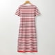 thumbnail image 3 of WILLBEST Vestidos Floreados para Mujer, Vestido de Verano Informal de Moda para Mujer, Vestido Largo de Manga Corta, Vestido Estilo Camiseta A Rayas, Vestido Largo con Bloques de Color Grande, 3 of 3