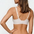 thumbnail image 5 of Alkepwun Sport Bras for Women Solid Wire-Free Push Up Side Boob Control Ruffled Trim Jelly Bra Full Coverage Deep V Neck U-Back Seamless Underwear, 5 of 5