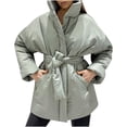 thumbnail image 2 of Ruimatai Plus Size Coat For Womens Ethnic Style Pattern Long Sleeve Button Pockets Hooded Windbreaker Cardigan, 2 of 6