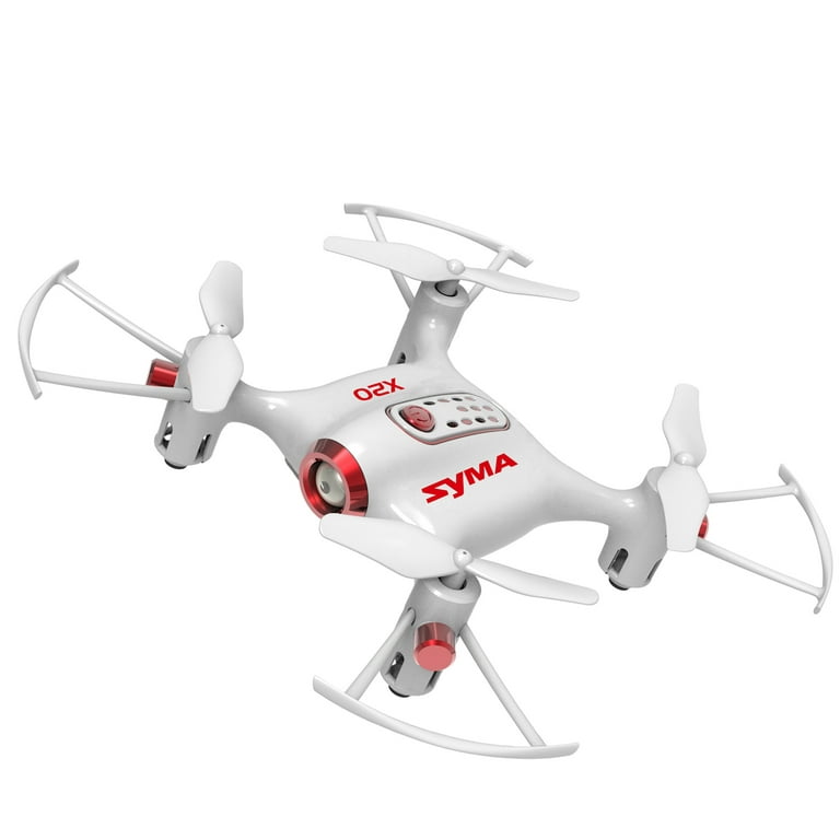 Endeløs Lækker Fremme cheerwing syma x20 pocket drone 2.4ghz remote control mini rc quadcopter  with altitude hold and one key take-off / landing white - Walmart.com