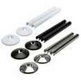 thumbnail image 4 of Fule 8pc Pipes Radiator Pipe Covers sleeve 15mm Collars Cut Fit Bathroom Chrome Effec, 4 of 5