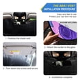 thumbnail image 2 of ALAZA Rose Flower Purple Windshield Sun Shade Car Foldable Sun Visor Block UV Rays Protector 55"x27.6", 2 of 8