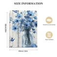 thumbnail image 2 of Nyssed  Blue Rustic Floral Wall Art Aesthetic Flower with Butterfly Canvas Wall Art Farmhouse Plant Vertical Wood Framed Prints Wall Decor for Bathroom Living Room Bedroom Kitchen Office 16x20 in, 2 of 5