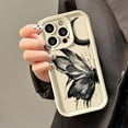 Aesthetic Oil Painting Butterfly Phone Case For iPhone 15 Pro Max 11 12