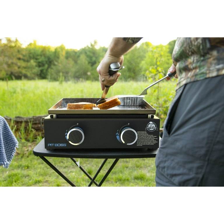 Pit Boss 1 Burner Portable Gas Griddle, Lightweight and portable Cast Iron  Griddle 