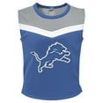 thumbnail image 2 of Girls Toddler Blue Detroit Lions Spirit Cheer Two-Piece Cheerleader Set with Bloomers, 2 of 5
