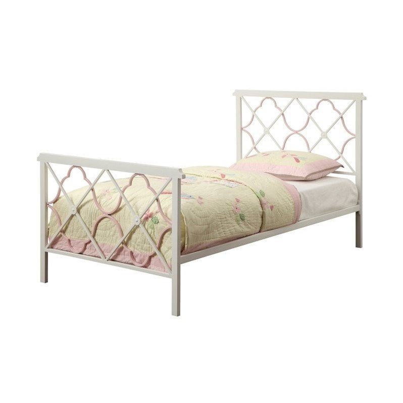 Twin top camouflage pattern loft bed with glossy green frame, guardrails and matching coordinating ladder. walmart com