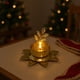 thumbnail image 1 of Candelabros De Metal Candelabro de metal amarillo de 9,5 x 9,5 x 6 cm, centro de mesa navideño para cena romántica a la luz de las velas (1 unidad) Rkxzt, 1 of 9