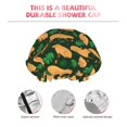 thumbnail image 4 of Vegetation Capybara Shower Cap, Double Layers Shower Cap Rreusable Waterproof, Elastic Bathing Hair Hat for Women, Washable Hair Cap for All Hair Lengths, 4 of 5