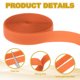 thumbnail image 3 of Uxcell Cinta de gancho y bucle para coser, tiras de sujetador de nylon no adhesivas de 5 yardas, color naranja, 3 of 7