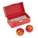 thumbnail image 2 of Bolas De Masaje De 2 Piezas Con Caja De Almacenamiento Bolas De Baoding Para Personas De Mediana Edad Fu Word Red Sunnimix Ejercicio Masaje Balonmano, 2 of 8