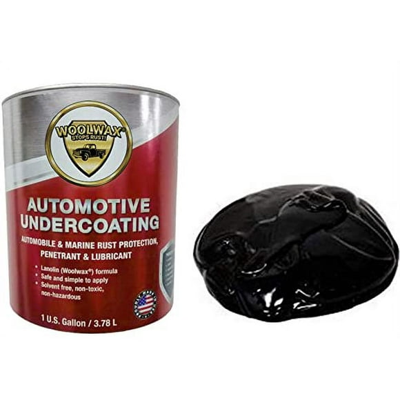 WOOLWAXâ„¢ Auto/Truck Lanolin Undercoating 1 Gallon Pail. Black