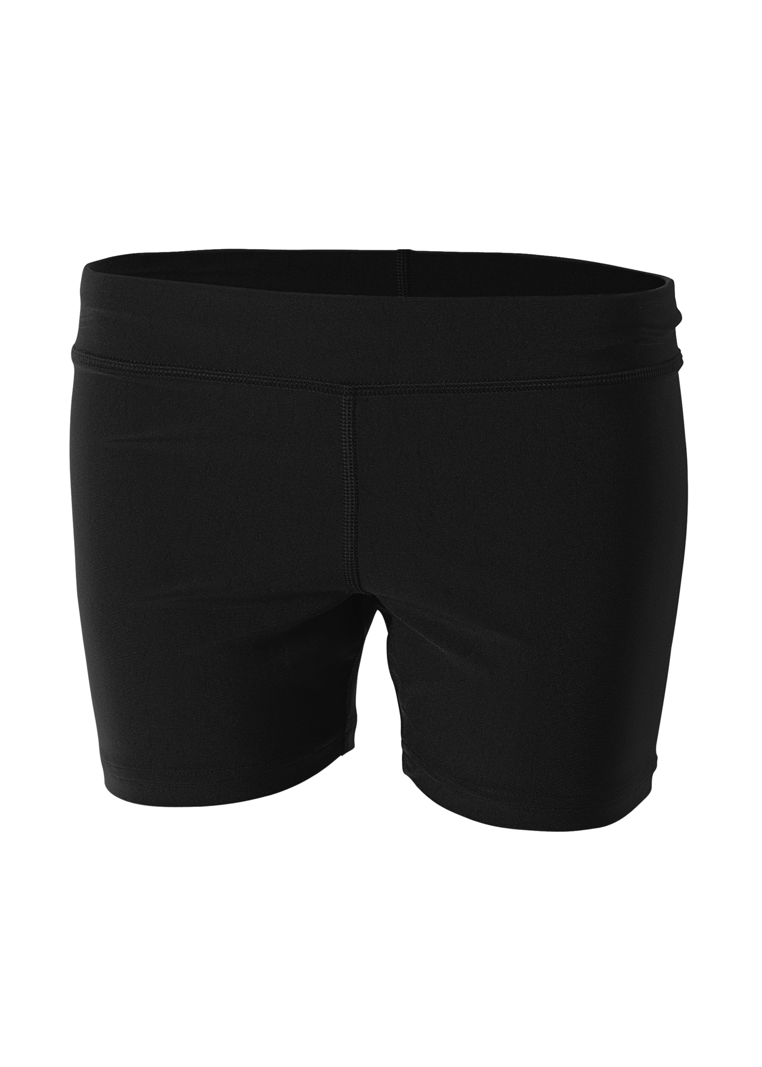 A4 NG5024 Youth Girl's 4" Volleyball Short Black M
