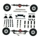thumbnail image 2 of Kit de bricolaje para eje delantero y trasero, varillas de fijación de eje trasero de repuesto, soportes de metal, actualización robusta para coche RC Negro, 2 of 8