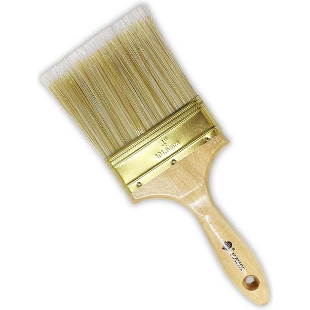 4" Wide Bristle Brush For House Painting, Varnish Or Lacquer With
