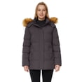 thumbnail image 2 of WenVen Women's Puffer Coat Waterproof Winter Jacket Quilted Zip-up Snow Parka with Hood Charcoal XL, 2 of 13